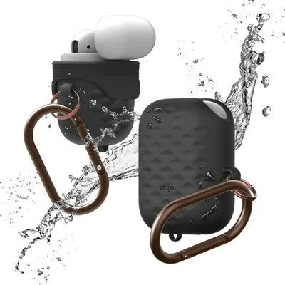 Elago AirPods 1&2 Waterproof Hang Active Case _ Black